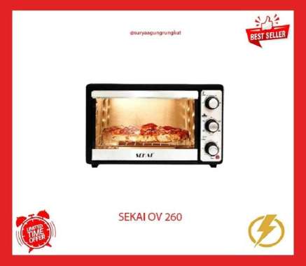 OVEN LISTRIK SEKAI 26 LITER 500 WATT LOW - OV 260