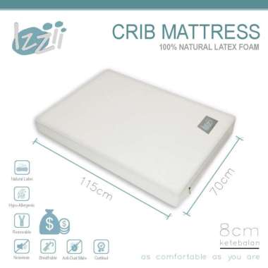 Izzii - Baby Mattress Latex Fitted For Babyelle Precious 113x70x8cm