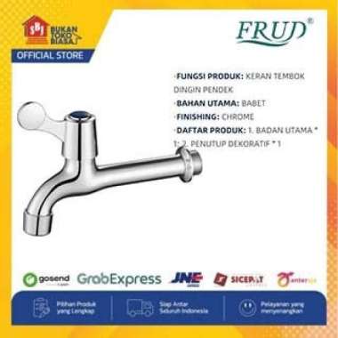 FRUD IR2502 Kran Air Dari Dinding Model Panjang Chrome Besi Babet