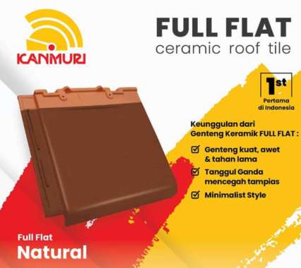 Full Flat Natural Kanmuri Genteng Keramik Atap Rumah Terbaik