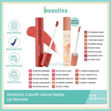 Wardah Colorfit Velvet Matte Lip Mousse 11 Cherish Marmalade