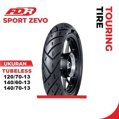 BAN MOTOR FDR SPORT ZEVO UKURAN 120/70 140/60 140/70 RING 13 TUBELESS 120/70-13