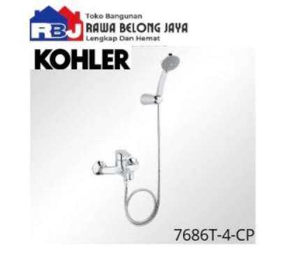 KOHLER Shower Set July Wall Mount / Shower & Faucet / Kohler 7686T-4-CP July Kran Bathub+Shower Wall