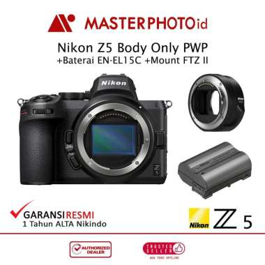 Nikon Z5 Kamera Mirrorless BODY ONLY PWP Baterai ENEL15C+Mount FTZ II