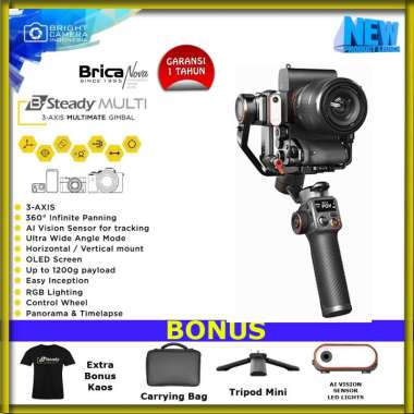 Brica Bsteady Multi - 3 Axis Gimbal Stabilizer Kamera Mirrorless - Free Kaos TECHNO