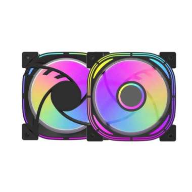 FAN CASE AIGO DARKFLASH INFINITY 24 Single Fan 12cm aRGB (Black/White) BLACK