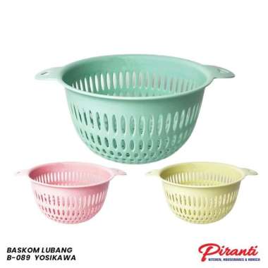 YOSHIKAWA - Baskom Saringan Plastik Berlubang B-089