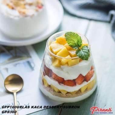 GELAS KACA DESSERT UNIK CAFE KOPI TEH SUSU