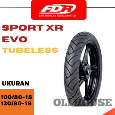 Ban Luar Motor MOGE FDR SPORT XR EVO 100/80 120/80 Ring 18 Tubeless 100/80-18