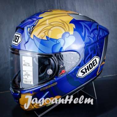 SHOEI HELM X15 MARQUEZ THAILAND TC2 | BLUE GOLD | XFIFTEEN SNI L