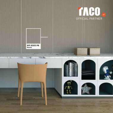 TACO WPC Deco Panel Small Waves β WP 6005 PB Leather Mocha