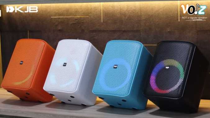 KJB Party Box Active Speaker Portable VOIZ AV308 AV 308