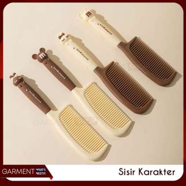 Sisir Rambut Anak Dewasa Motif Karakter Mickey Rabbit Comb Hair Brush Wanita Rambut Anti Kusut MICKE