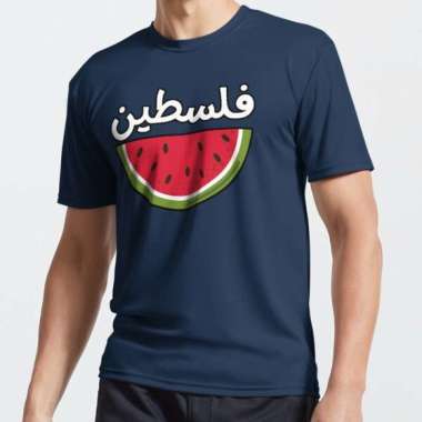 Kaos Baju SAVE GAZA Semangka Watermelon Palestine Palestina indonesia SIZE L NAVY