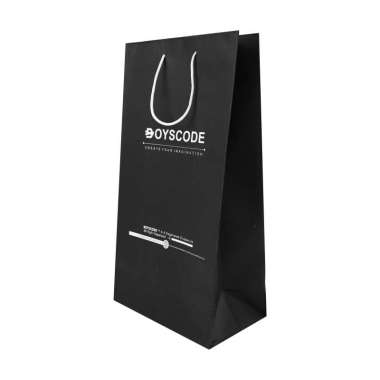 BOYSCODE Tas Totebag Spunbond Exclusive Hitam Polos / Goodie Bag / Tas Belanja Souvenir / Shopping B