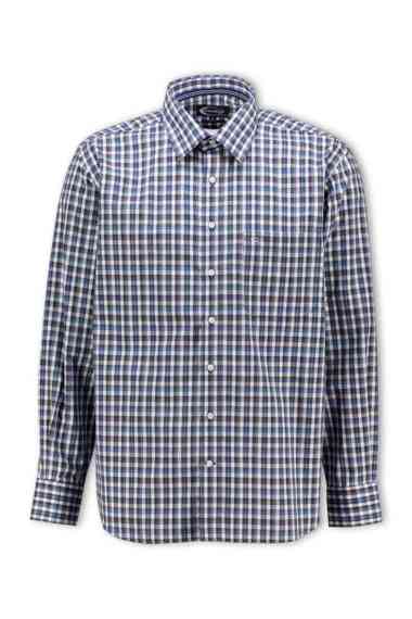 Cardinal Kemeja Lengan Panjang Semi Fit Pria F2416J02F Blue XL