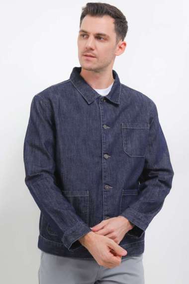 Cardinal Jaket Pria C0540J15A Medium Indigo XL