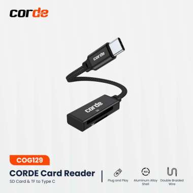 CORDE Card Reader Type C to SD & TF Card
