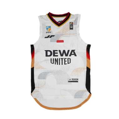 Dewa United Basketball Away Jersey Kids White 2025 M