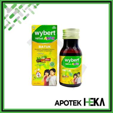 Wybert Herbal Anak Botol 60 ml - Meredakan Batuk Melegakan Tenggorokan