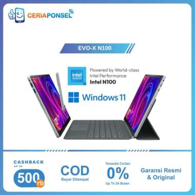Advan Laptop 2 in 1 Evo-X Intel N100 12GB/512GB 2K IPS 100% | Garansi Resmi