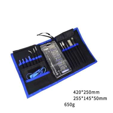 QBLADE Obeng HP Set Lengkap Obeng Set 10122 Tas Biru