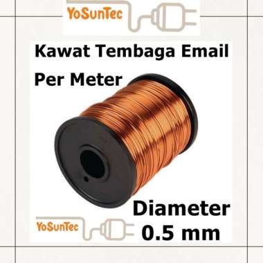 Kawat Kabel Jumper Wire Tembaga Email Copper 0.50mm 0,8 mm 1mm Ecer per Meter 0.5mm