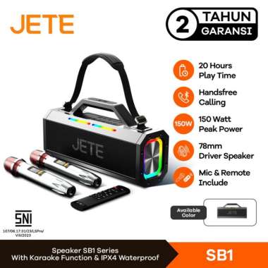 JETE SB1 Speaker Bluetooth Karaoke 150W with Wireless Mic