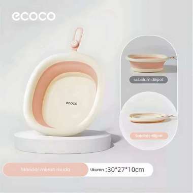 ECOCO Folding Basin - Baskom lipat baskom portable wastafel rumah tangga baskom plastik baskom kecil