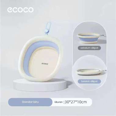 ECOCO Folding Basin - Baskom lipat baskom portable wastafel rumah tangga baskom plastik baskom kecil