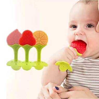 BABY TEETHER BUAH / GIGITAN BAYI MODEL BUAH / BABY TOOTH TEETHER Teether Toy Mainan gigitan bayi