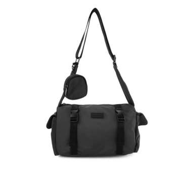 Hush Puppies Titus Messenger Bag Pria Black