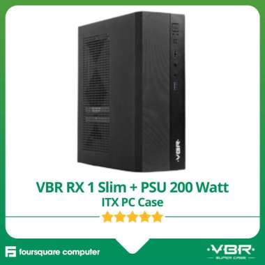 VBR RX 1 Slim + PSU 200 Watt ITX PC Case Casing