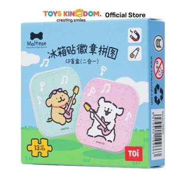 Toys Kingdom Toi Maltese Puzzle Magnet Badge Set 26 Pcs 10966 Random kids toy toys mainan susun bend