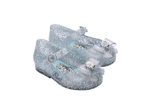 Mini Melissa SS25 Sweet Love + Disney Princess Bb Glitter Blue /Blue Sepatu Anak Perempuan (33447541