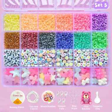 DIY Beads Kit - Manik Manik Gelang - Manik Manik Pasir - SM007 SET 5
