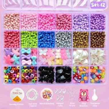 DIY Beads Kit - Manik Manik Gelang - Manik Manik Pasir - SM007 SET 12
