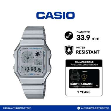 Jam Tangan Pria Casio Digital A130WE-7ADF Vintage