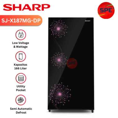 KULKAS SHARP SJ - X 187MG - DP (157L)