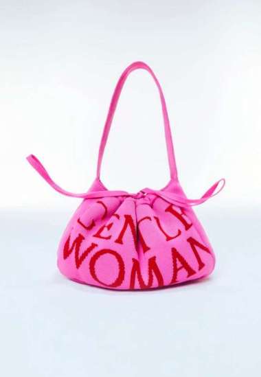 Gentlewoman GW KNIT DUMPLING BAG STRAWBERRY SUN KISS