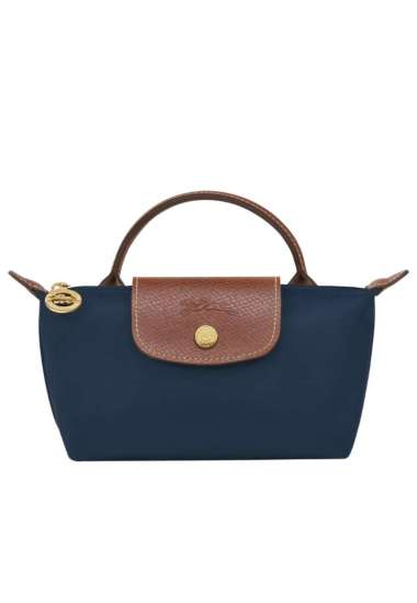 Longchamp Le Pliage Original Pouch With Handle Navy