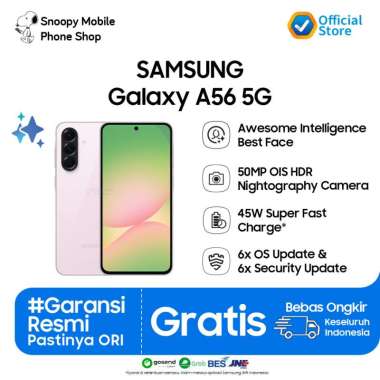 Samsung Galaxy A56 5G 12/256GB - | Kamera 50MP | Nightography | Handphone AI | Galaxy AI | 45W Fast 