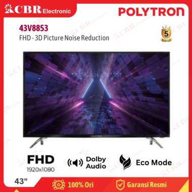 TV Polytron 43 Inch LED Digital TV 43V8853 (FHD)