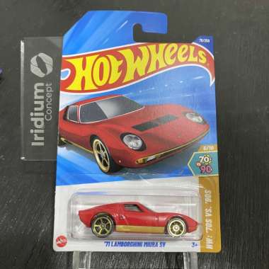 Hot Wheels 71 Lamborghini Miura SV Merah Original Hotwheels