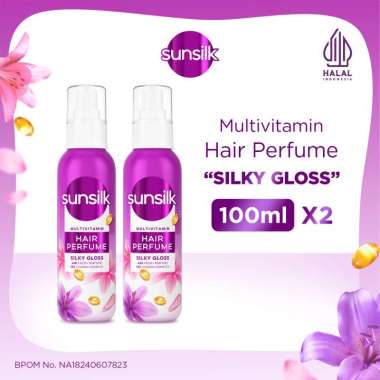Sunsilk Multivitamin Hair Perfume Vitamin Rambut, Rambut Wangi & Glossy [100 mL] - Twinpack