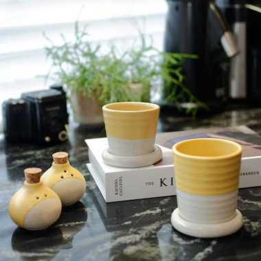 TERUNIK! Cangkir Kopi dan Teh Keramik Cantik - Lumosh Pica Ceramic Mug Small Yellow