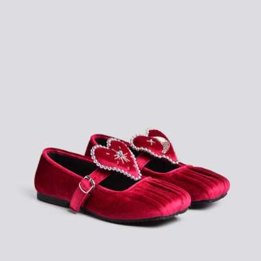 Adorableprojects - Atwana Flat Shoes Maroon - Sepatu Wanita 38