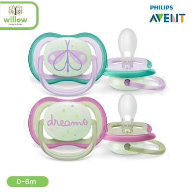 Dot Bayi - Avent Soother Air Nighttime 0-6M Girl