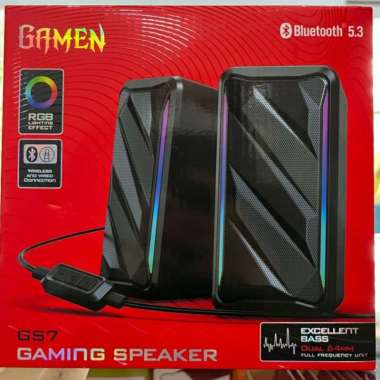GAMEN Speaker PC GS7 Gaming Bluetooth 5.3 Surround Sound Speaker Laptop Speaker Komputer Speaker Bas