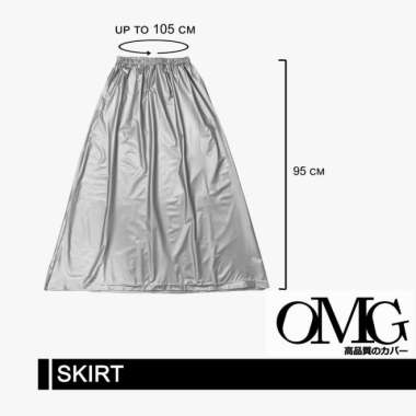 Rok Jas Hujan OMG Japan Quality Tahan Air Silver